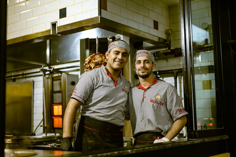 Mod Pizza kitchen crew working together